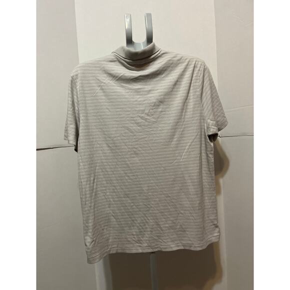 Calvin Klein Men’s Polo Shirt Gray Striped Short Sleeve Size L - Picture 6 of 8